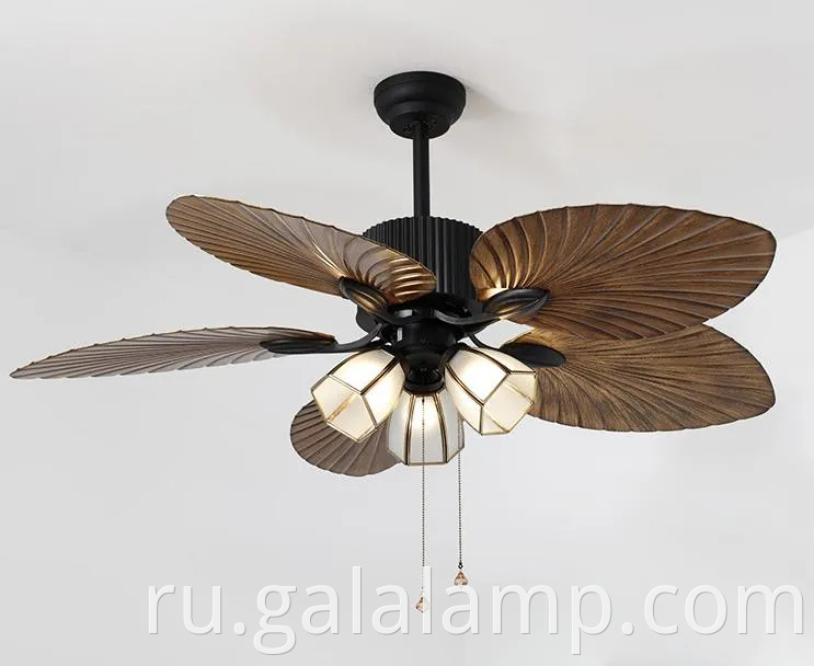 Винтаж вдохновленная американская фанатская люстра для шикарных жилых помещений